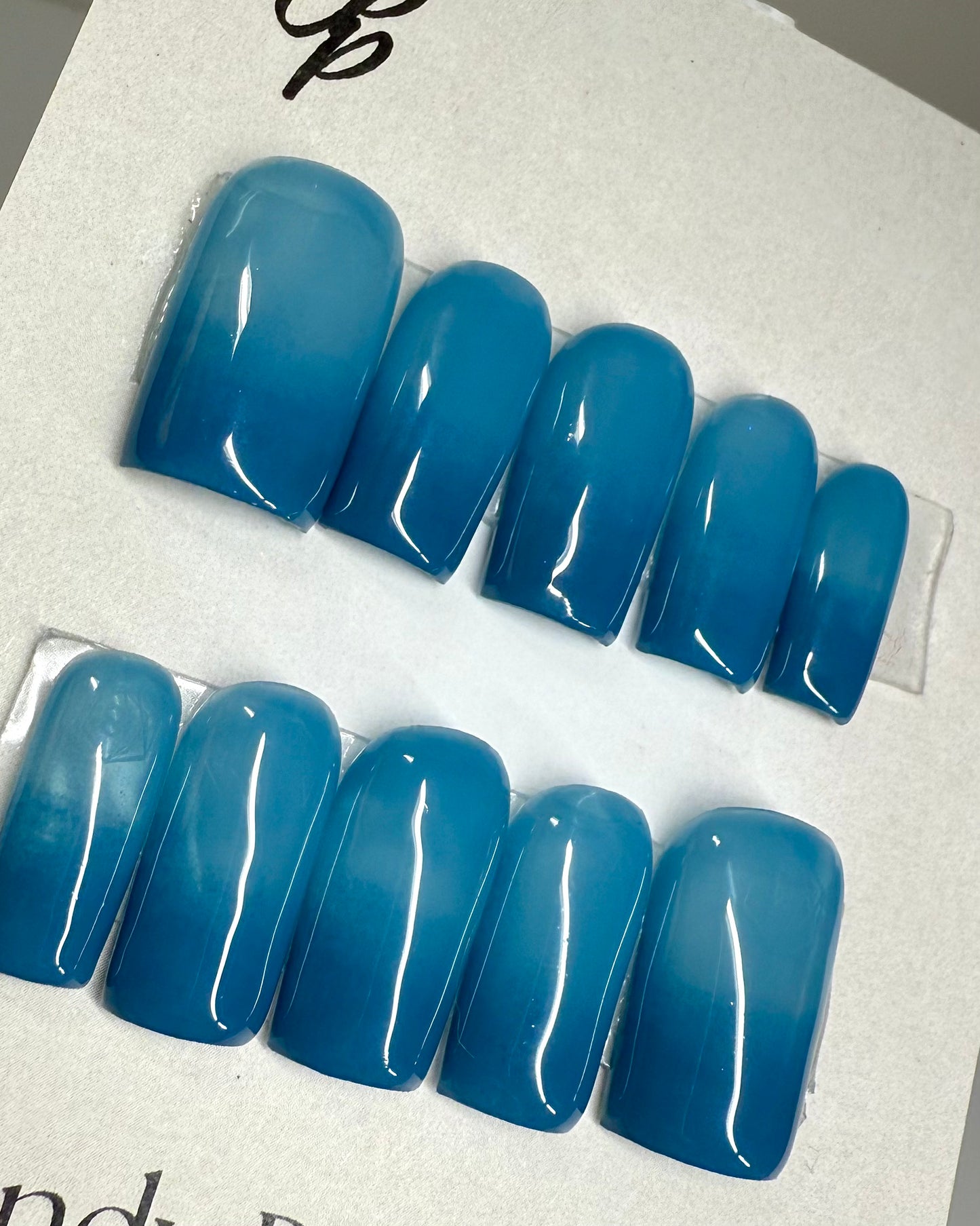 Blue Lagoon (Full set of 22 nails)