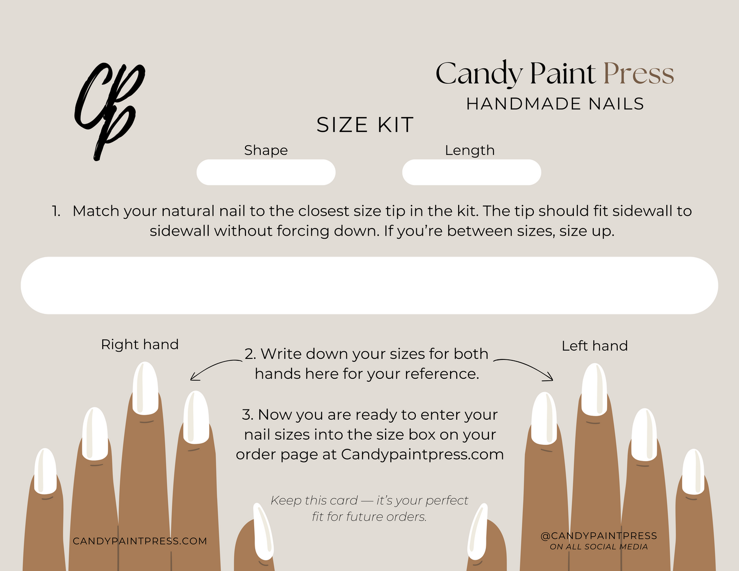 Candy Paint Press Sizing Kit